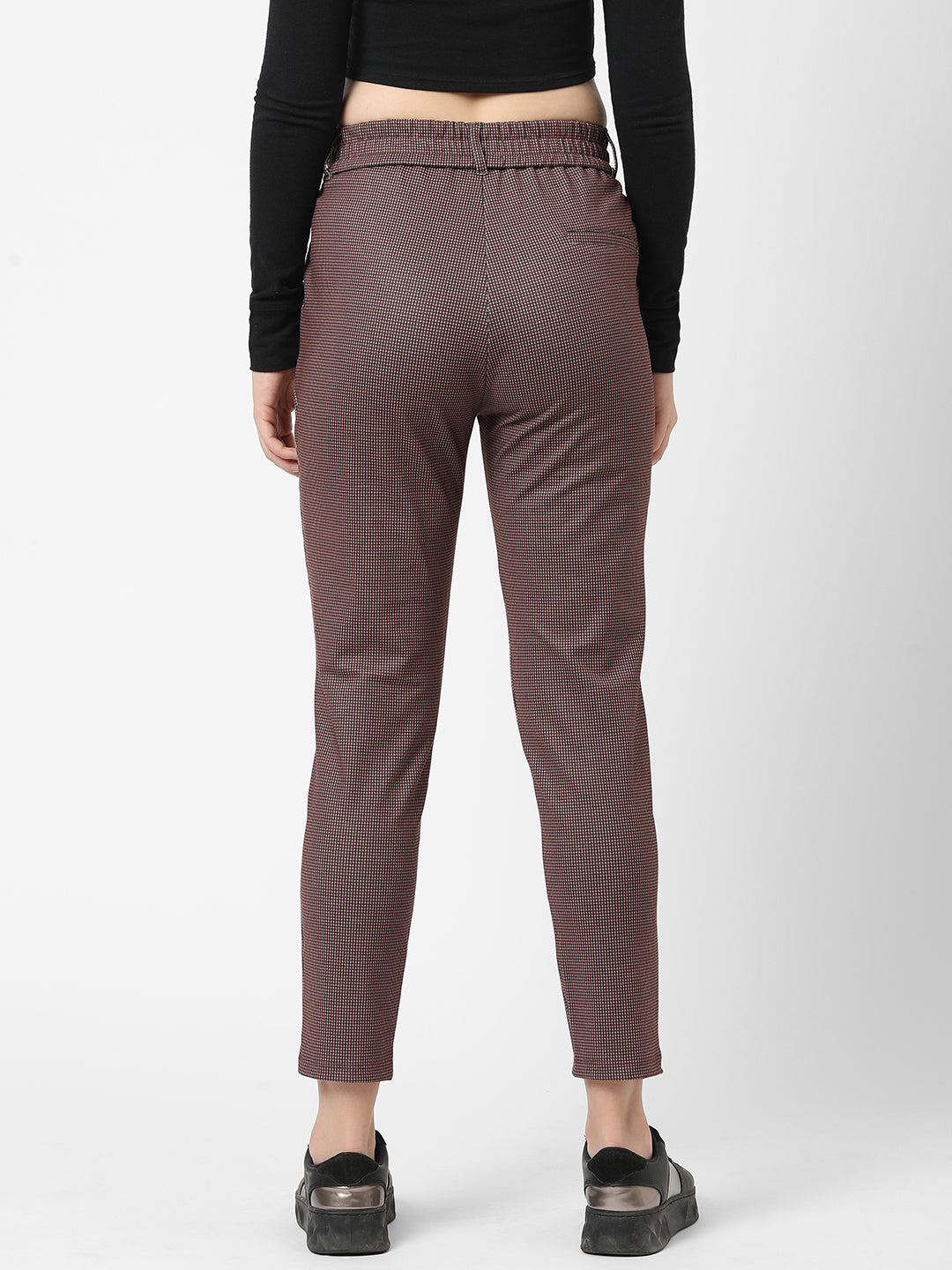 Women Black/Brick Treggings