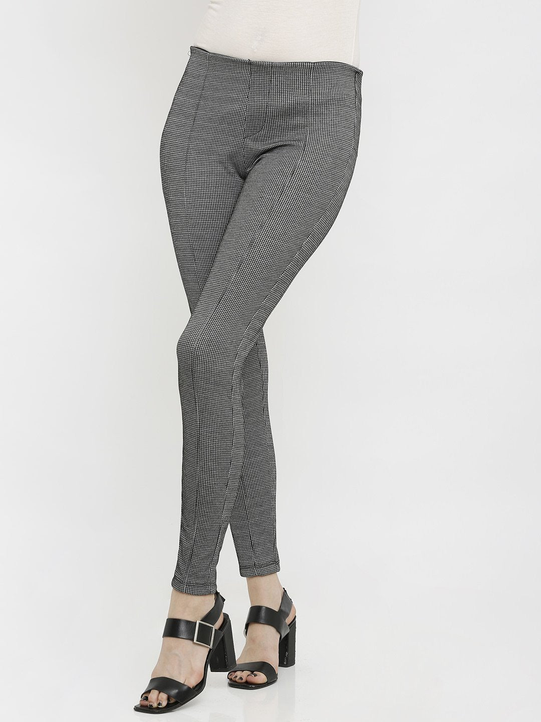 K4005 High-Rise Skinny Tregging - Grey