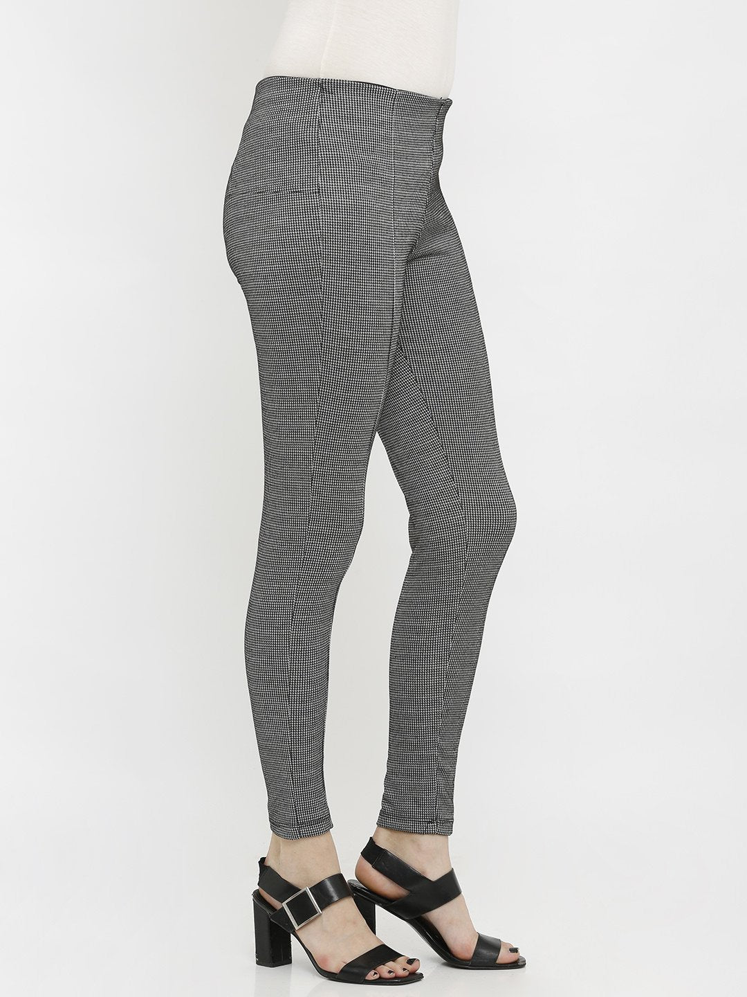 K4005 High-Rise Skinny Tregging - Grey