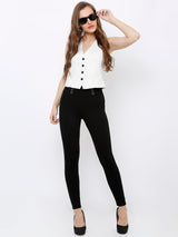 K4005 High-Rise Skinny Tregging - Black