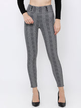 K4005 High-Rise Skinny Tregging - Grey