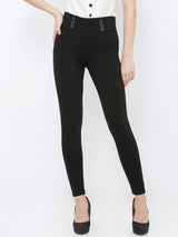 K4005 High-Rise Skinny Tregging - Black