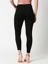 K4014 High-Rise Skinny Jeans - Black