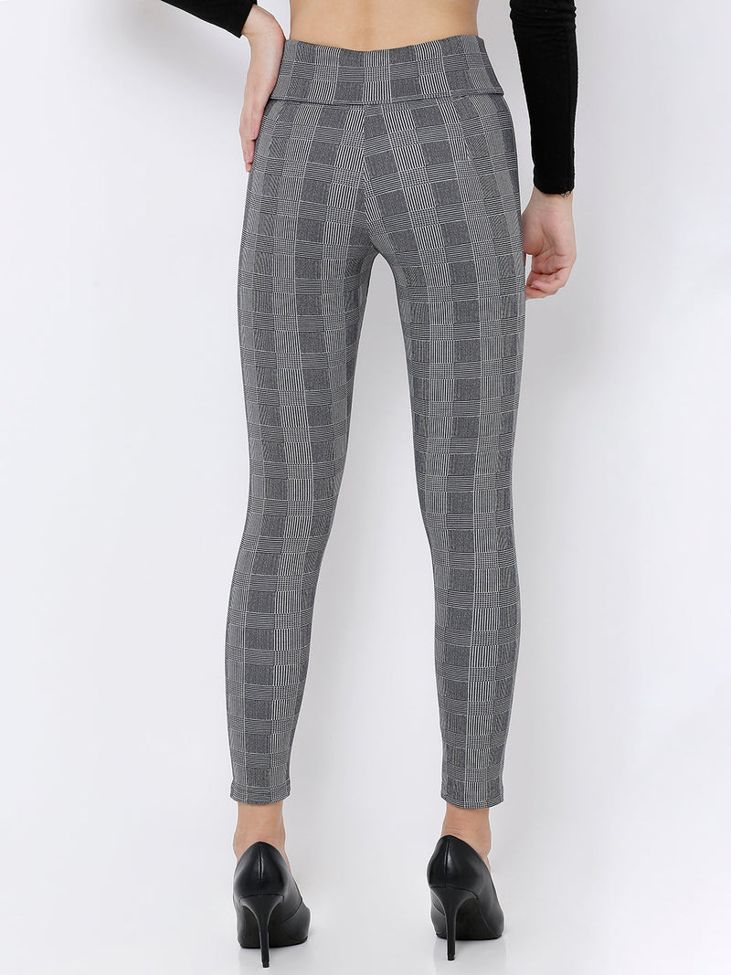 K4005 High-Rise Skinny Tregging - Grey