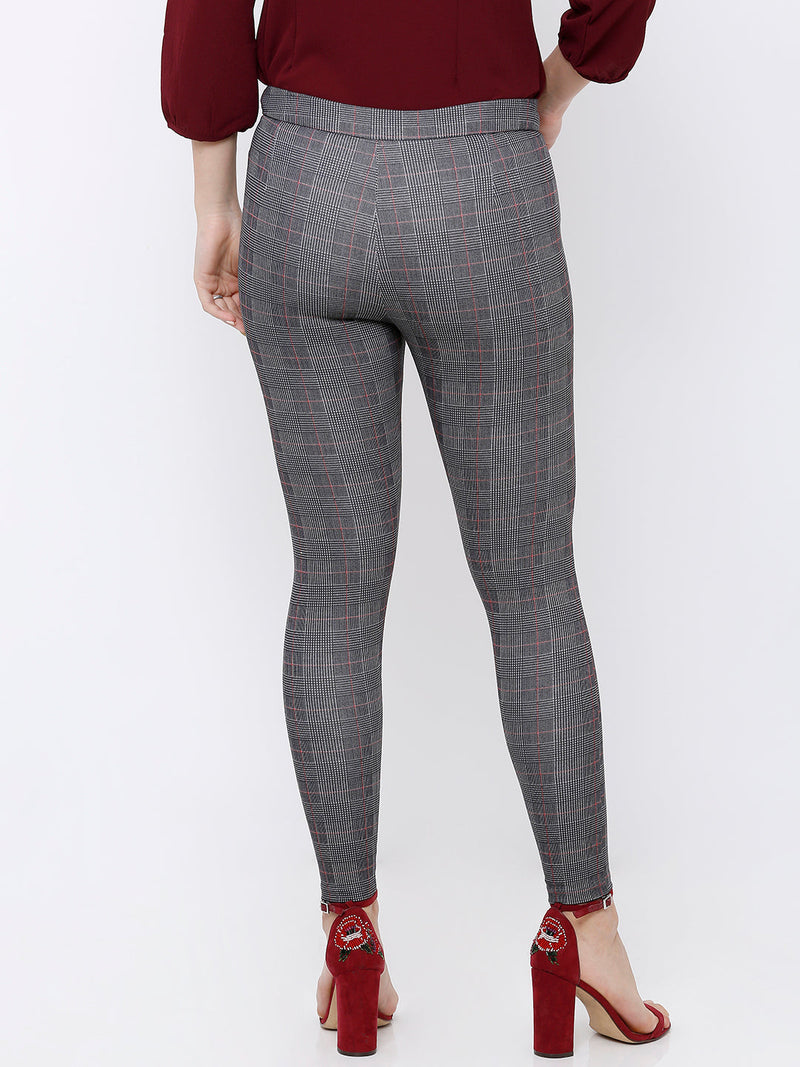 K4005 High-Rise Skinny Tregging - Grey