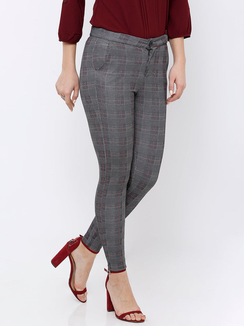 K4005 High-Rise Skinny Tregging - Grey