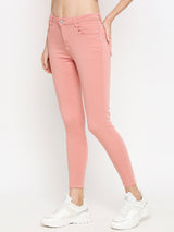 K5058 High-Rise Crop Jeans - Blush Pink