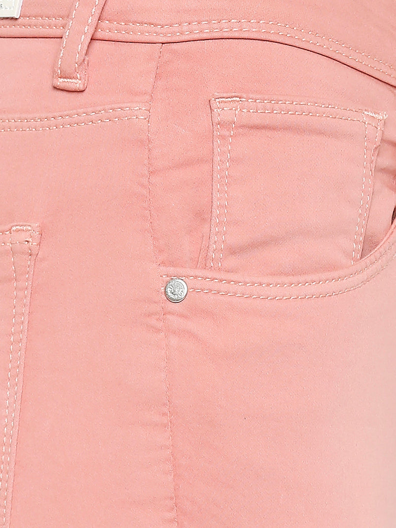 K5058 High-Rise Crop Jeans - Blush Pink