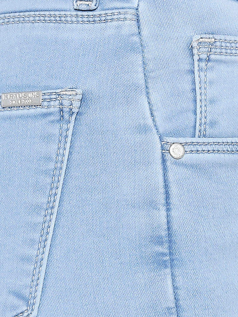 K4014 High-Rise Skinny Jeans - Light Blue