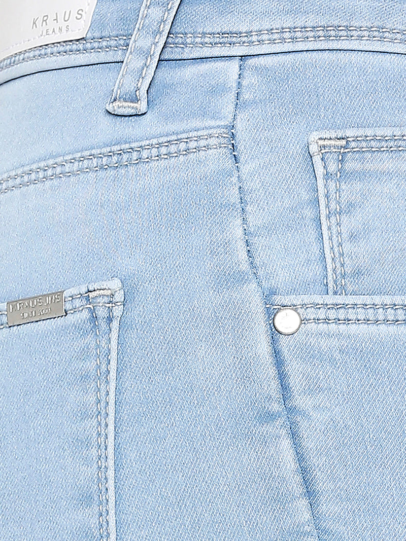K3051 Mid-Rise Skinny Jeans - Light Blue