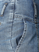 High-Rise Baggy Fit Jeans - Light Blue