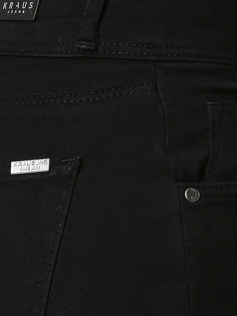 K4014 High-Rise Skinny Jeans - Black
