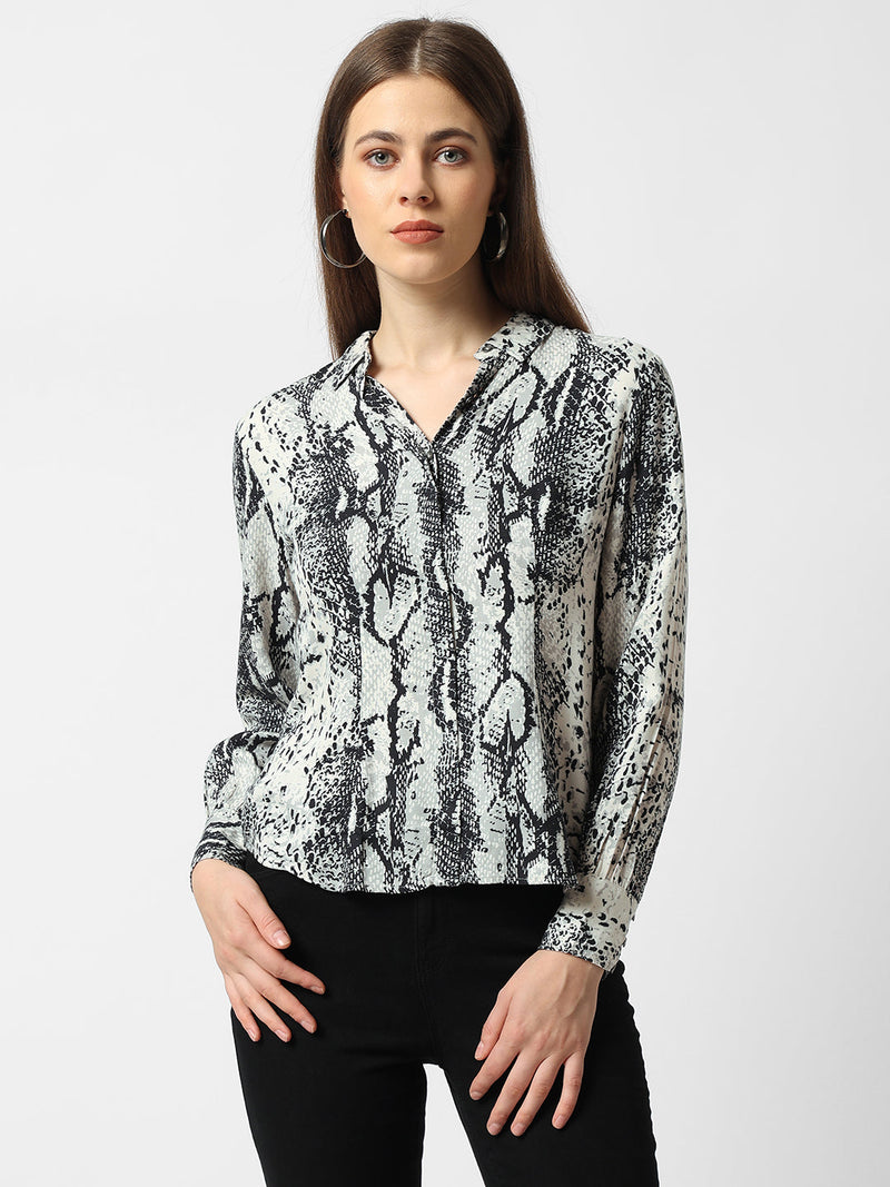 Women Multicolor Printed Shirt - Multi Color