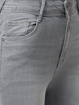 K4014 High-Rise Skinny Jeans - Grey