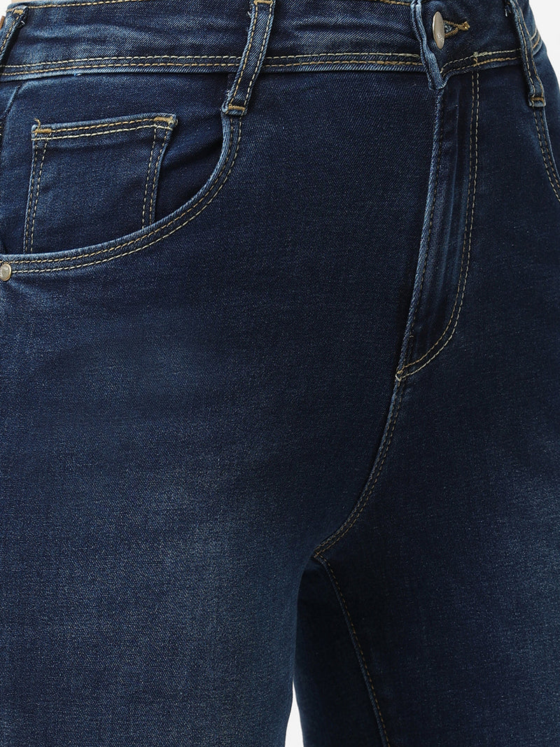 K4014 High-Rise Skinny Jeans - Blue