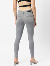K4014 High-Rise Skinny Jeans - Grey