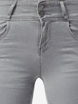 K4014 High-Rise Skinny Jeans - Grey