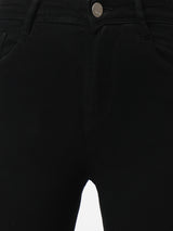 K5013 High-Rise Flared Jeans - Black