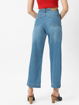 K5031 High-Rise Wide Leg Jeans - Blue