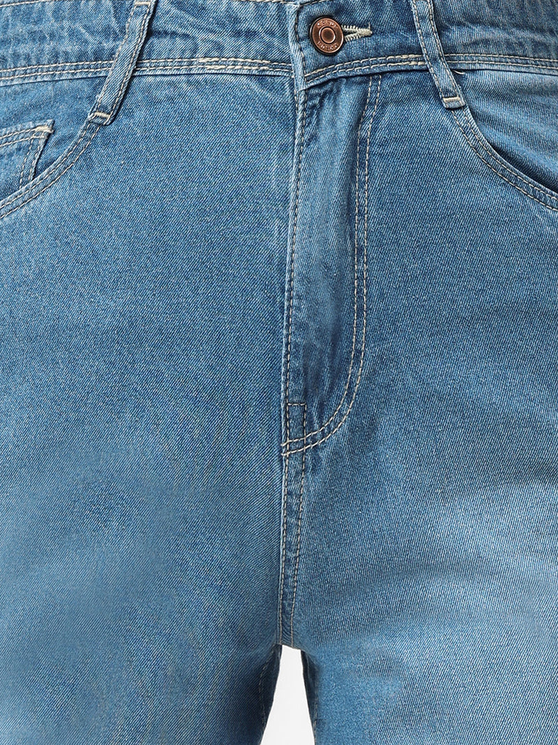 K5031 High-Rise Wide Leg Jeans - Blue