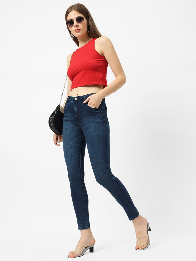K5040 Super High-Rise Super Skinny Jeans - Blue