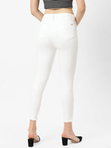 K4014 High-Rise Skinny Jeans - White