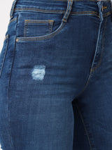 K5013 High-Rise Flared Jeans - Blue