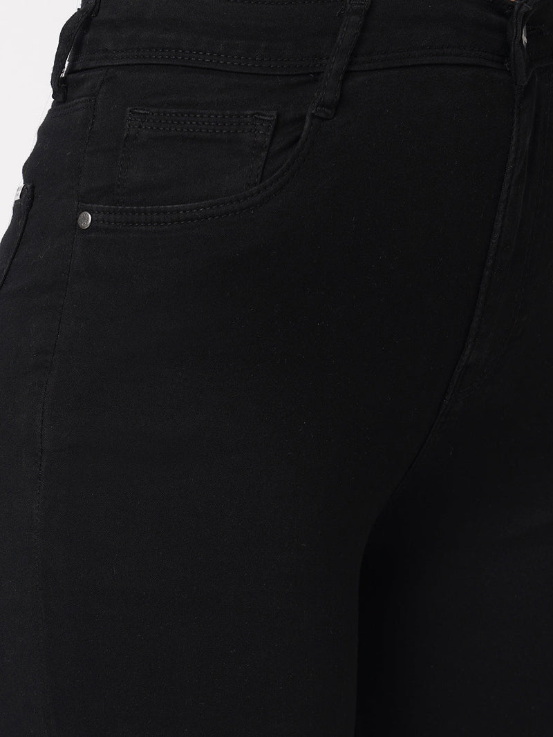 K4014 High-Rise Skinny Jeans - Black