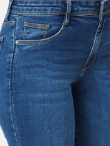 K5013 High-Rise Flared Jeans - Blue