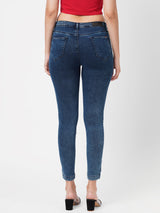 K3051 Mid-Rise Skinny Jeans - Blue