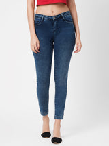 K3051 Mid-Rise Skinny Jeans - Blue