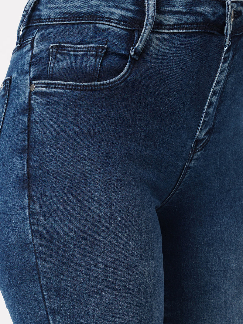 K3051 Mid-Rise Skinny Jeans - Blue
