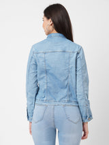 Medium Blue Wovens Denim Jacket - Mid Blue
