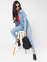 Medium Blue Wovens Denim Jacket - Mid Blue
