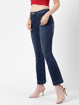 K5013 High-Rise Flared Jeans - Blue