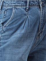 High-Rise Baggy Fit Jeans - Blue