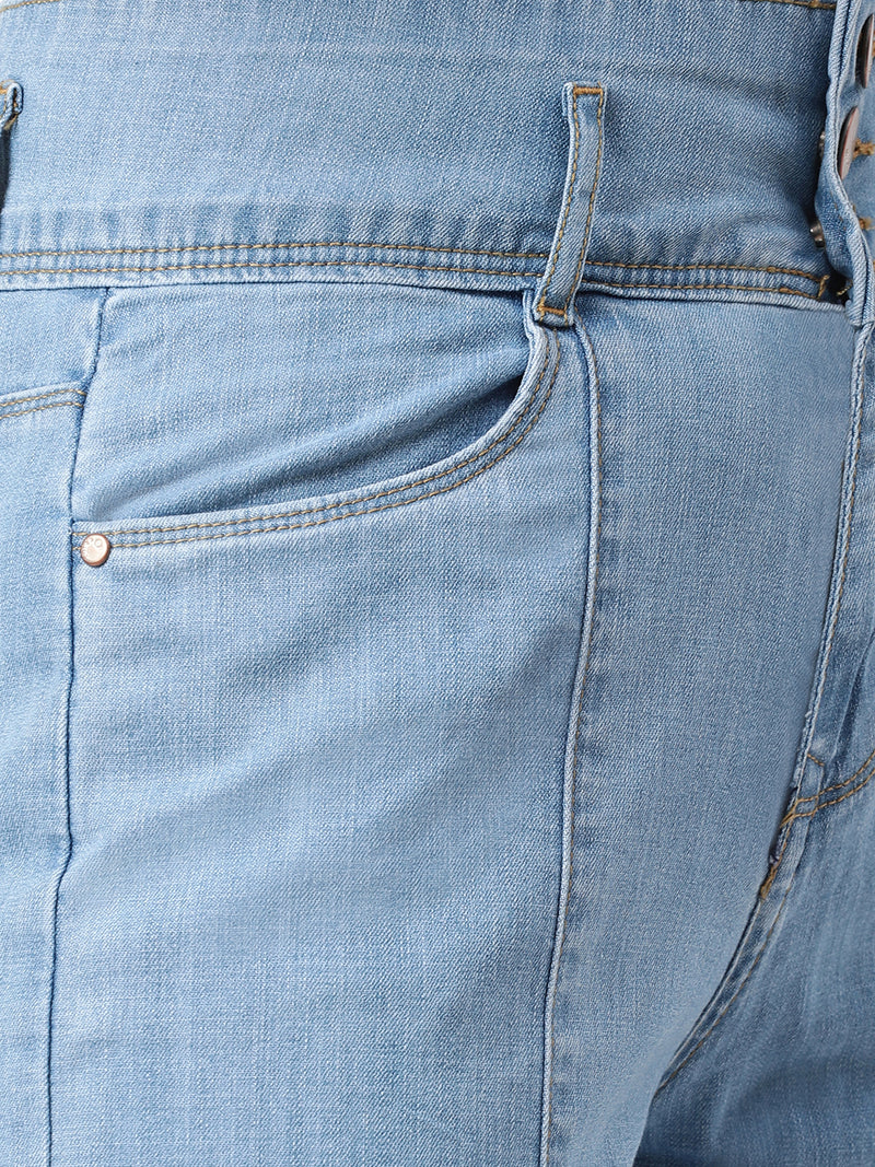 K5031 High-Rise Wide Leg Jeans - Blue