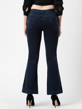 K5013 High-Rise Flared Jeans - Blue