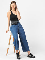 K5031 High-Rise Wide Leg Jeans - Blue