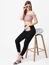 K4014 High-Rise Skinny Jeans - Black