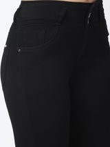 K4014 High-Rise Skinny Jeans - Black