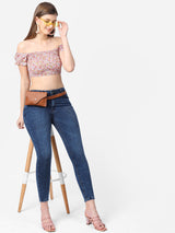 K4014 High-Rise Skinny Jeans - Blue