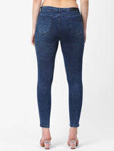 K4014 High-Rise Skinny Jeans - Blue