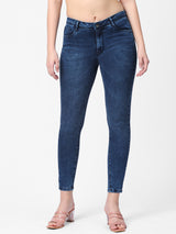 K4014 High-Rise Skinny Jeans - Blue