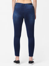 K4014 High-Rise Skinny Jeans - Dark Blue
