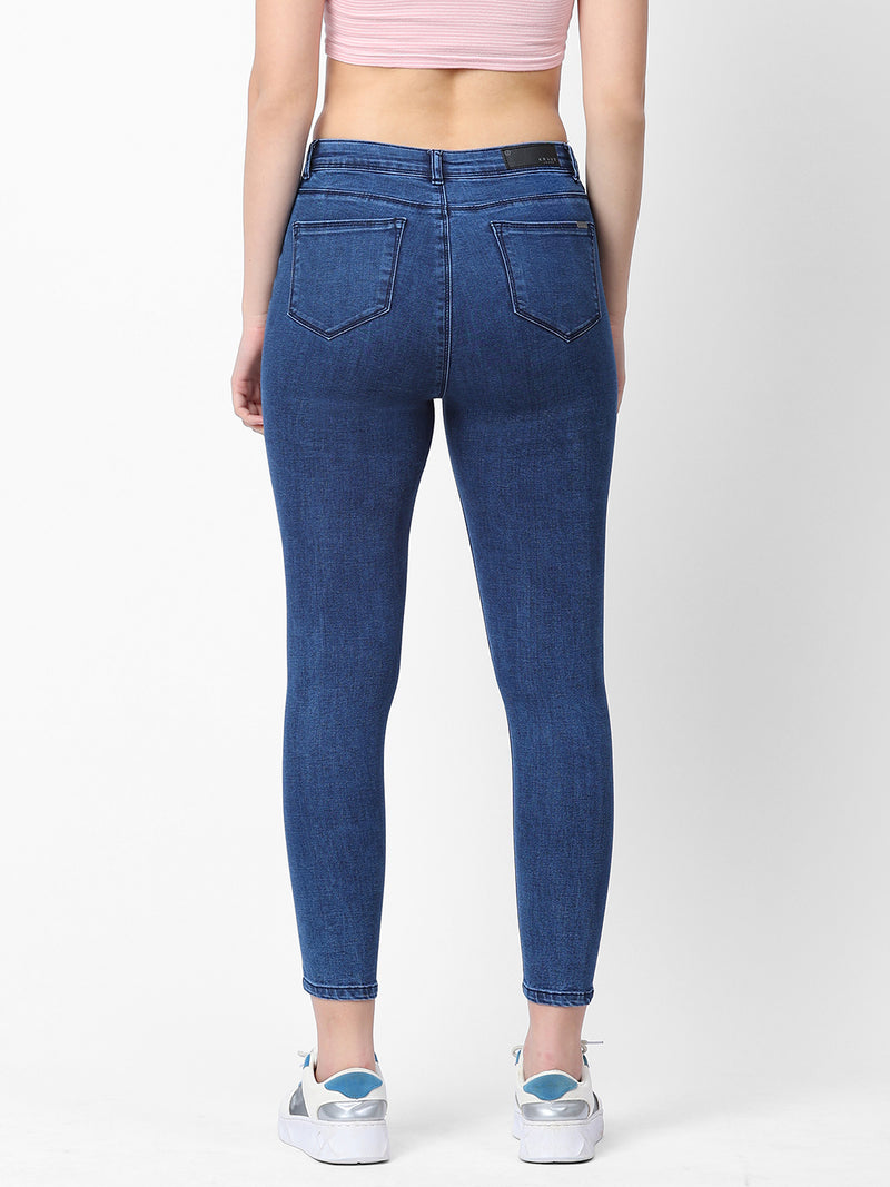 K5040 Super High-Rise Super Skinny Jeans - Dark Blue