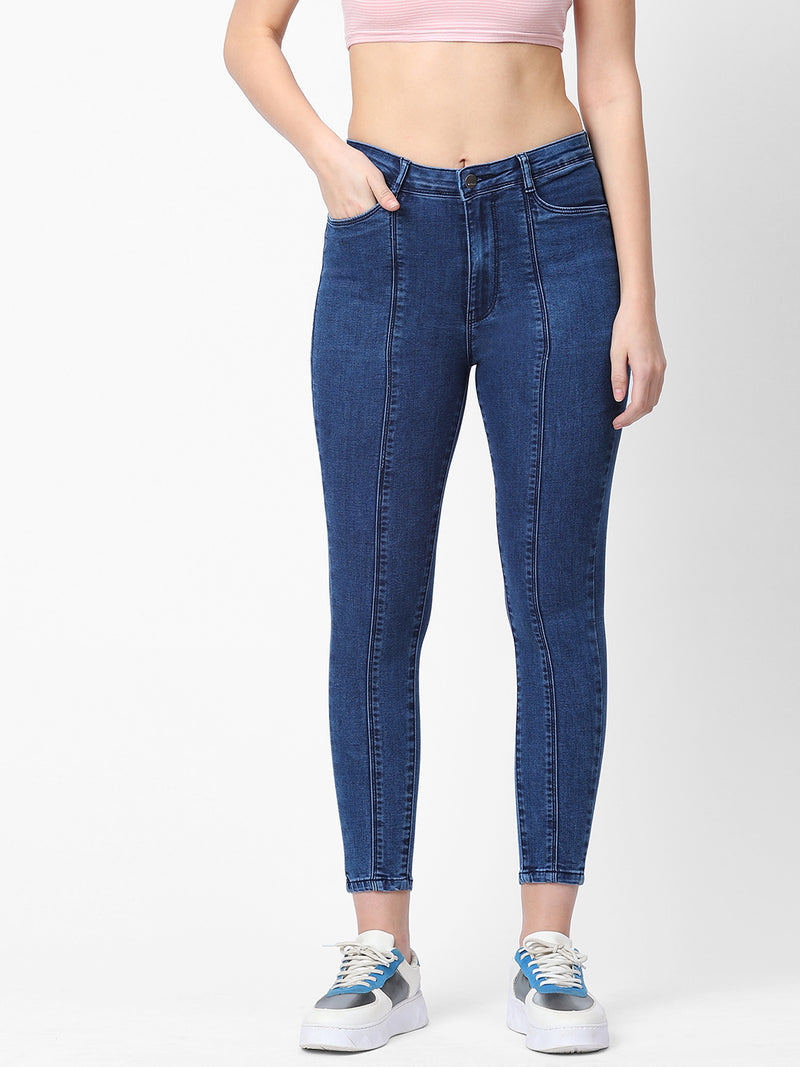 K5040 Super High-Rise Super Skinny Jeans - Dark Blue