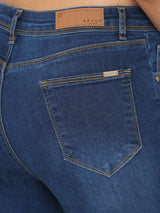 K5094 High-Rise Mini Flare Jeans - Dark Blue