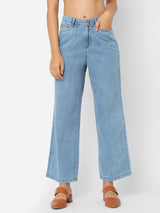 K5031 High-Rise Wide Leg Jeans - Blue