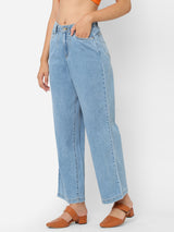 K5031 High-Rise Wide Leg Jeans - Blue